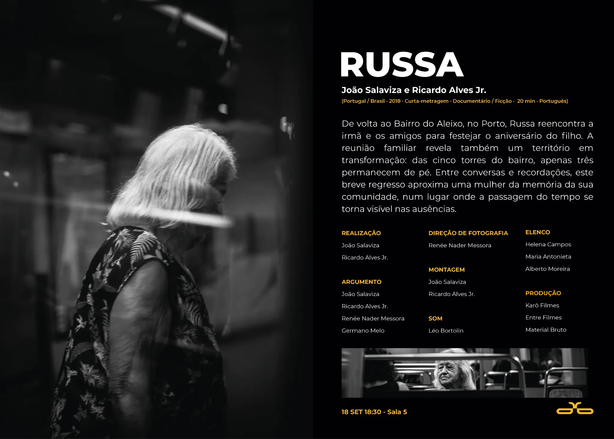 Dupla página editorial dedicada ao filme Russa