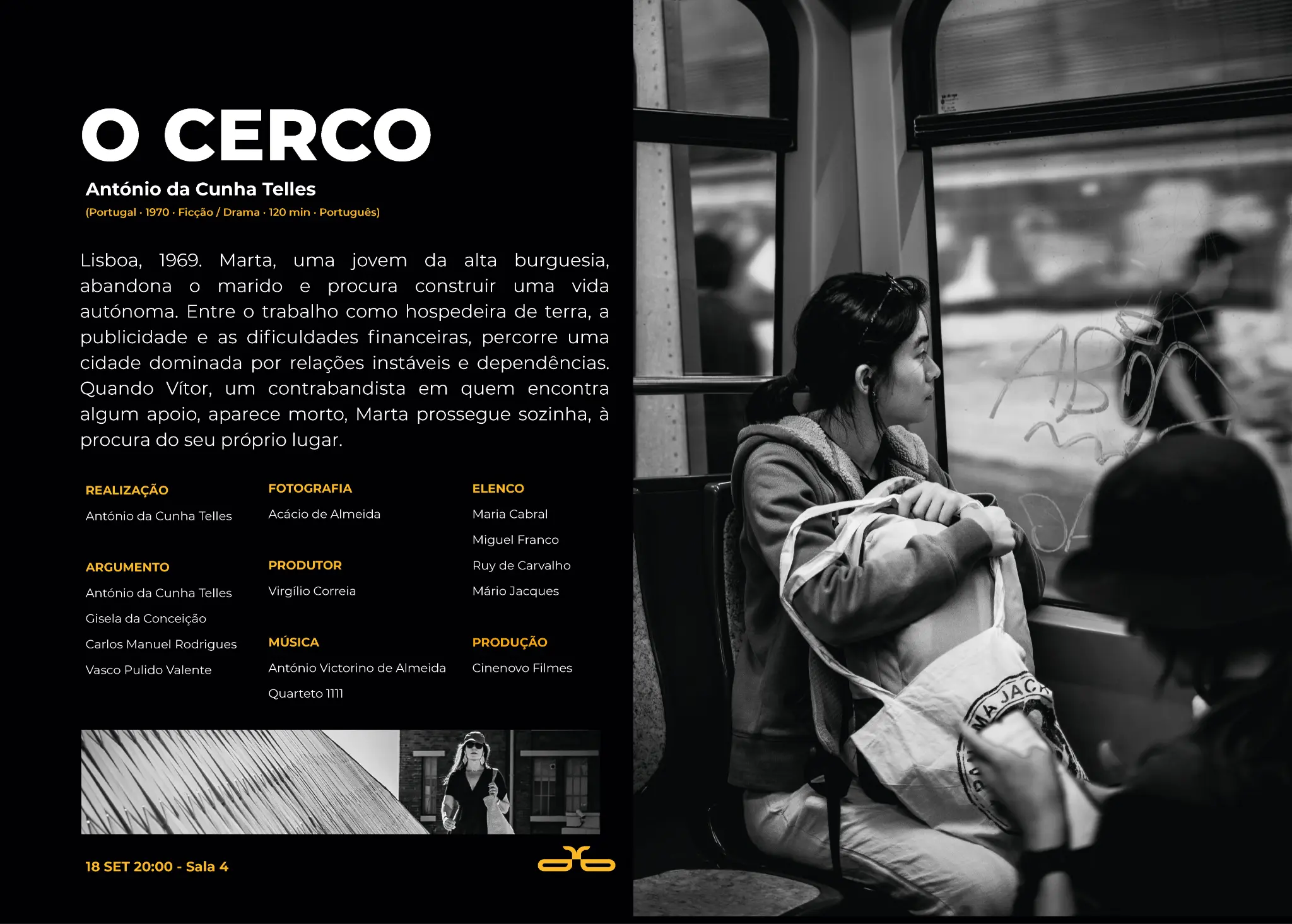 Dupla página editorial dedicada ao filme O Cerco