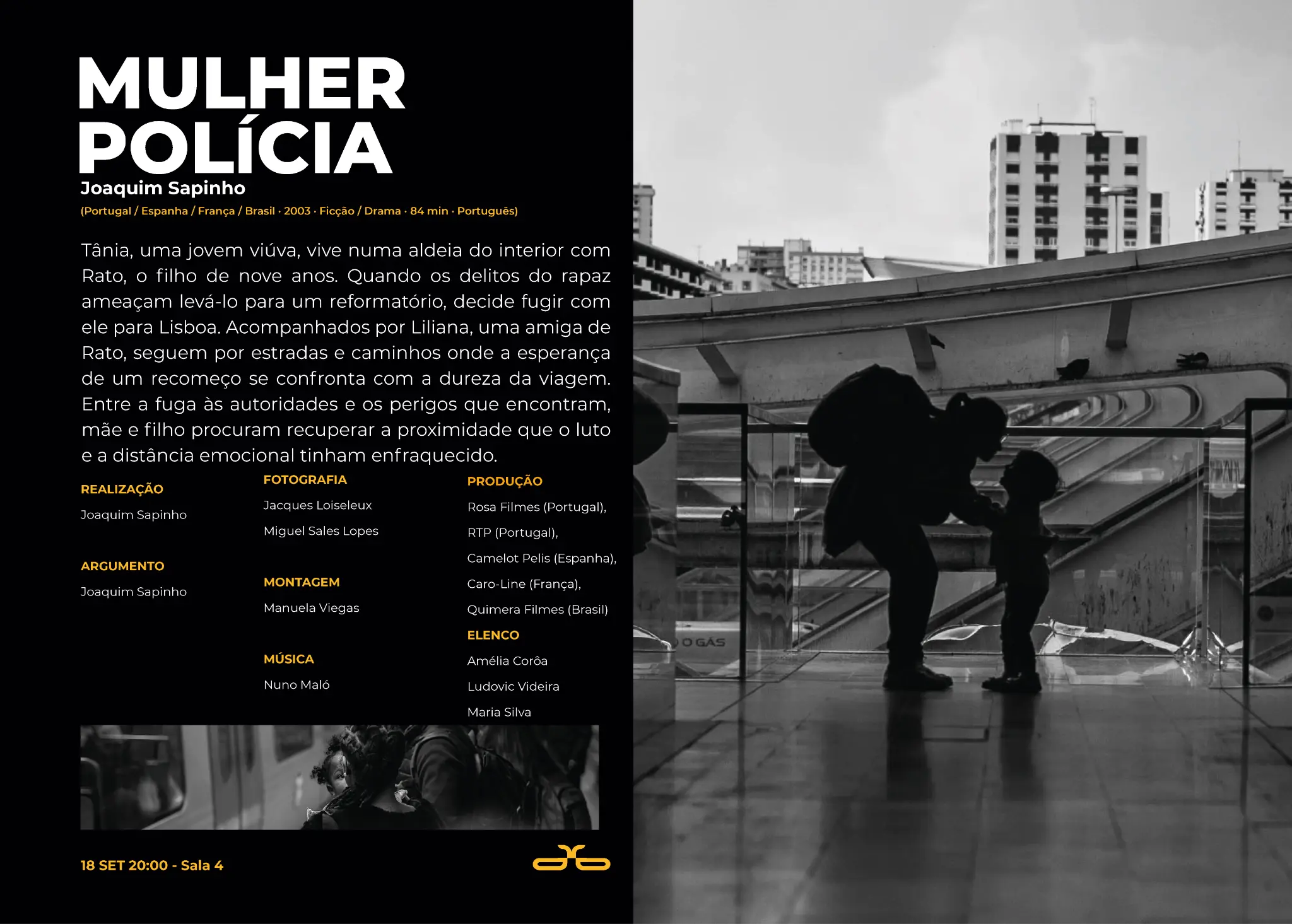 Dupla página editorial dedicada ao filme Mulher Polícia