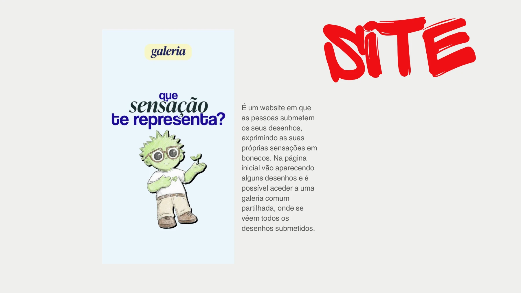 Proposta de site e galeria participativa